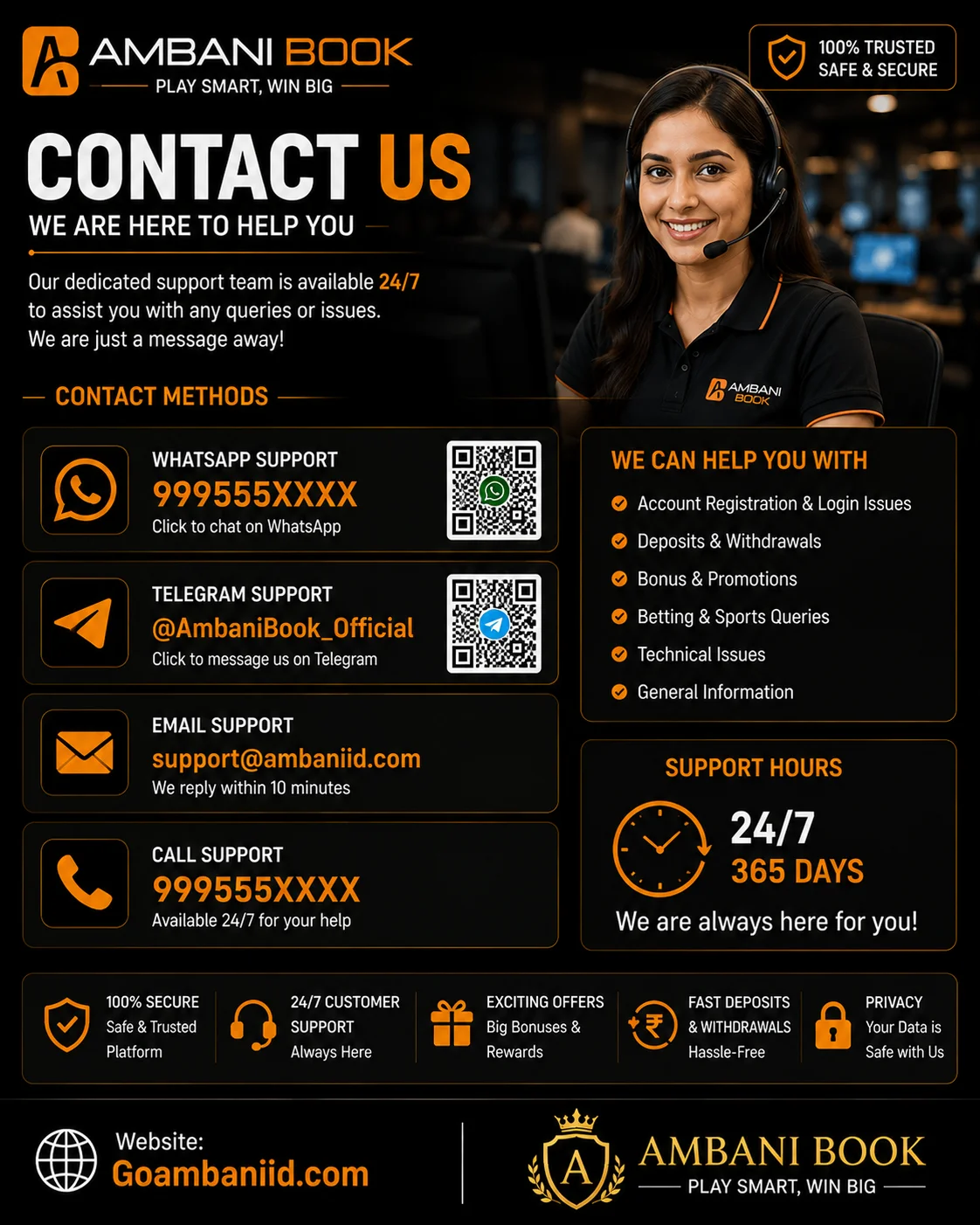 Contact Us Ambani Book Customer Support